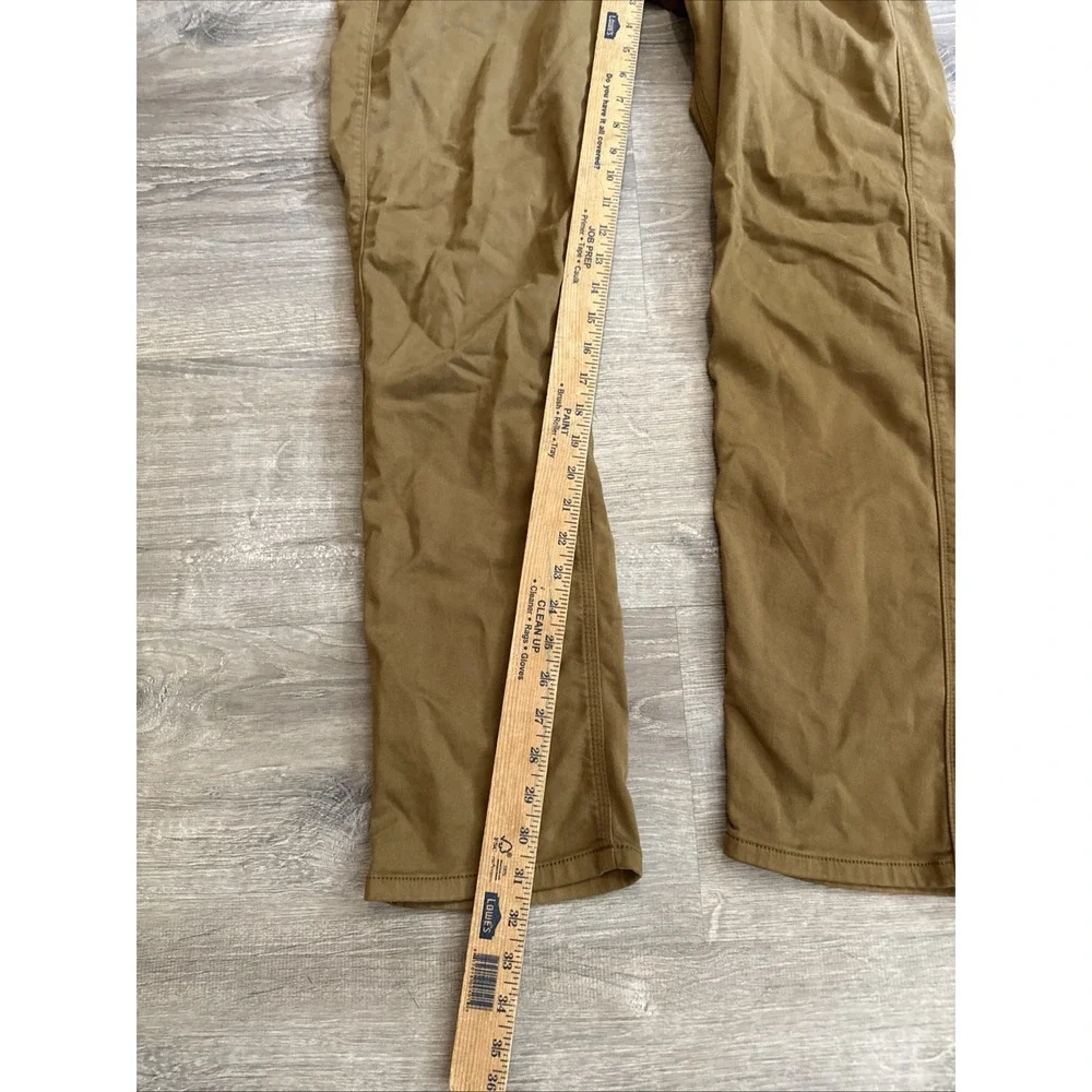 Duer DU/ER Mens Pants 34 X 32  Brown Relaxed Taper Jeans Five-Pocket Stretch